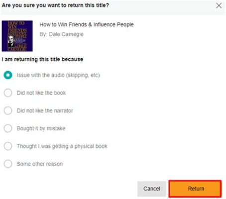 can you return books on audible if you cancel your subscription early?