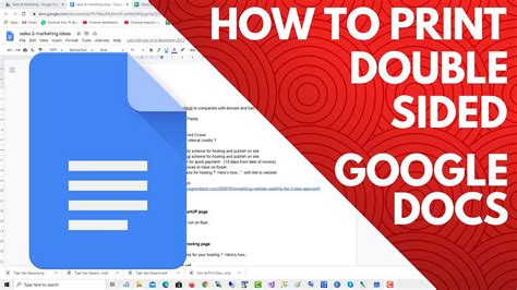 how to print a google doc double sided: exploring the various methods and considerations